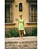 Antonio Melani x M.G. Style Marin A-Line Boat Keyhole Neck Sleeveless Dress, Color:Peridot - Image 6