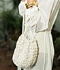 Antonio Melani x M.G. Style Pearl Sands Slouchy Drawstring Bucket Bag, Color:Natural - Image 1