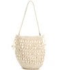 Antonio Melani x M.G. Style Pearl Sands Slouchy Drawstring Bucket Bag, Color:Natural - Image 2
