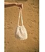 Antonio Melani x M.G. Style Pearl Sands Slouchy Drawstring Bucket Bag, Color:Natural - Image 6