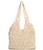 Antonio Melani x M.G. Style Pearl Sands Crochet Slouchy Tote, Color:Natural - Image 3