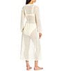 Antonio Melani x M.G. Style Salty Sands Crochet Maxi Dress Swim Cover Up, Color:Pearl - Image 3