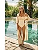 Antonio Melani x M.G. Style Salty Sands Crochet Maxi Dress Swim Cover Up, Color:Pearl - Image 6
