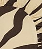 Antonio Melani x M.G. Style Somers Swirl Print Linen Blend Straw Trim Two Piece Set, Color:Brown Swirl - Image 4