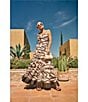 Antonio Melani x M.G. Style Somers Swirl Print Linen Blend Straw Trim Two Piece Set, Color:Brown Swirl - Image 4