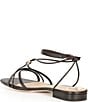 Antonio Melani x M.G. Style Sonny II Leather Pearl Ornamented Ankle Strap Flat Sandals, Color:Bittersweet - Image 4