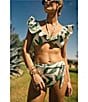 Antonio Melani x M.G. Style Sorrento Belted High Waisted Swim Bottom, Color:Green - Image 5