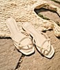 Antonio Melani x M.G. Style William Textured Leather Thong Flat Sandals, Color:Sweet Cream - Image 1