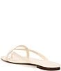 Antonio Melani x M.G. Style William Textured Leather Thong Flat Sandals, Color:Sweet Cream - Image 3
