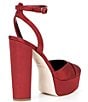 Antonio Melani x The Nat Note Pia Satin Ankle Wrap Platform Pumps - Image 2