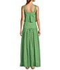 Antonio Melani x Style by Simkins Charlotte Printed Poplin Top & Skirt Set, Color:Green Print - Image 3
