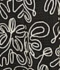 Antonio Melani x Style by Simkins Kathleen Soutache Crochet Sweetheart Neck Sleeveless Dress, Color:Black/Ivory - Image 3