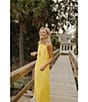 Antonio Melani x Style by Simkins Natalie Drapey Cutout Square Neck Sleeveless Dress, Daffodil - Image 7