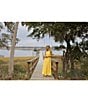 Antonio Melani x Style by Simkins Natalie Drapey Cutout Square Neck Sleeveless Dress, Daffodil - Image 13