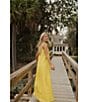 Antonio Melani x Style by Simkins Natalie Drapey Cutout Square Neck Sleeveless Dress, Daffodil - Image 14