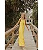 Antonio Melani x Style by Simkins Natalie Drapey Cutout Square Neck Sleeveless Dress, Daffodil - Image 20