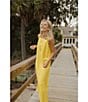 Antonio Melani x Style by Simkins Natalie Drapey Cutout Square Neck Sleeveless Dress, Daffodil - Image 24