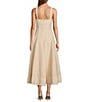 Antonio Melani x Style by Simkins Page Soutache Linen Blend Sweetheart Sleeveless Dress, Color:Ecru - Image 2