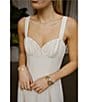 Antonio Melani x Style by Simkins Page Soutache Linen Blend Sweetheart Sleeveless Dress, Color:Ecru - Image 5