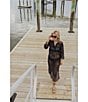 Antonio Melani x Style by Simkins Rhodes Long Sleeved Lace Dress Swim Cover-Up, Color:Black - Image 4