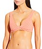 Antonio Melani x Style by Simkins Wynn V-Neck Bralette Swim Top, Color:Pomelo - Image 2