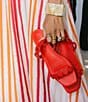 Antonio Melani x Stephanie Covington Aida Leather Double Band Disk Flat Sandals - Image 1