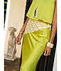 Antonio Melani x Stephanie Covington Allison Satin Mid-Rise Slip Coordinating Maxi Skirt - Image 4