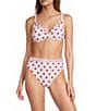 Antonio Melani x Stephanie Covington Amy Polka Dot Mini Ruffle Detail Underwire Bralette Swim Top - Image 3