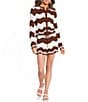 Antonio Melani x Stephanie Covington Camille Scalloped Stripe Crochet Cardigan & Short Set - Image 1