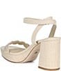 Antonio Melani x Stephanie Covington Lucy Linen Fabric Disk Platform Sandals - Image 3
