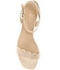 Antonio Melani x Stephanie Covington Lucy Linen Fabric Disk Platform Sandals - Image 5