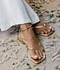 Antonio Melani x Stephanie Covington Mary Leather Ankle Strap Thong Flat Sandals - Image 1