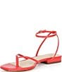 Antonio Melani x Stephanie Covington Mary Leather Ankle Strap Thong Flat Sandals - Image 4