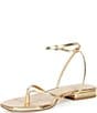 Antonio Melani x Stephanie Covington Mary Leather Ankle Strap Thong Flat Sandals - Image 4