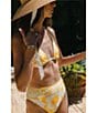 Antonio Melani x Stephanie Covington Sonia Scarf Placement Print Triangle Swim Top - Image 4