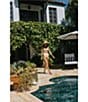 Antonio Melani x Stephanie Covington Sonia Scarf Placement Print Triangle Swim Top - Image 5