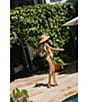 Antonio Melani x Stephanie Covington Sonia Scarf Placement Print Triangle Swim Top - Image 6