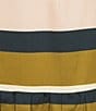 Antonio Melani X Style Bungalow The Town Sateen Stripe Coordinating A-Line Midi Skirt, Color:Multi Stripe - Image 6