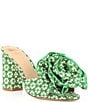 Antonio Melani x Style by Simkins Blake Cane Print Flowered Dress Slide Sandals, Green Multi - Image 1
