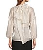 Antonio Melani x Style By Simkins Lynn Long Sleeve Tie Back Blouse - Image 3