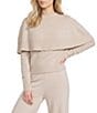 Antonio Melani x Style By Simkins Margaret Long Sleeve Cape Cashmere Sweater - Image 2