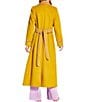Antonio Melani x The Nat Note Bea Wool Blend Tie Front Notch Lapel Collar Trench Coat - Image 2