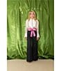 Antonio Melani x The Nat Note Polly Organza Twill Button Front Long Sleeve Blouse - Image 5