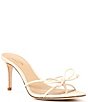 Color:Sweet Cream - Image 2 - x The Style Bungalow Amore Bow Raffia and Leather Dress Sandals