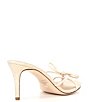 Color:Sweet Cream - Image 3 - x The Style Bungalow Amore Bow Raffia and Leather Dress Sandals