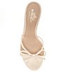 Color:Sweet Cream - Image 6 - x The Style Bungalow Amore Bow Raffia and Leather Dress Sandals