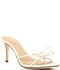 Color:Sweet Cream - Image 1 - x The Style Bungalow Amore Bow Raffia and Leather Dress Sandals