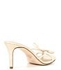 Color:Sweet Cream - Image 2 - x The Style Bungalow Amore Bow Raffia and Leather Dress Sandals
