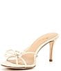 Color:Sweet Cream - Image 4 - x The Style Bungalow Amore Bow Raffia and Leather Dress Sandals