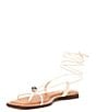 Color:Sweet Cream - Image 5 - x The Style Bungalow Clarke Leather Stud Ornament Ankle Wrap Sandals